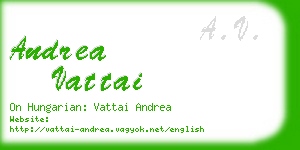 andrea vattai business card